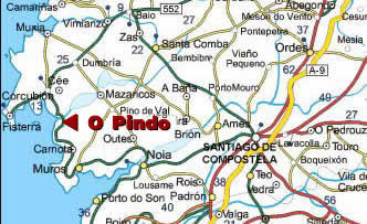 How to get to O Pindo (Carnota)